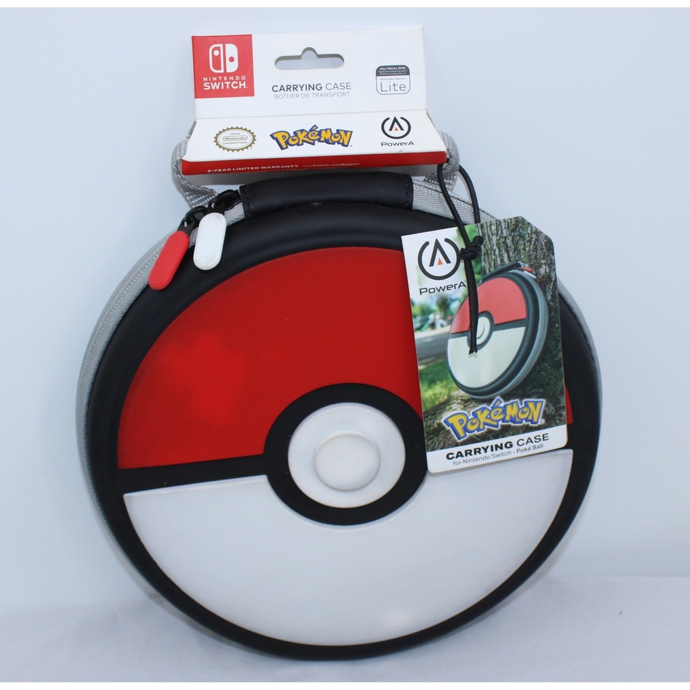 PowerA Nintendo Switch Poke Ball Carrying Case Pokemon Hardshell Travel Bag NEW